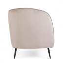 CANDIS exkluzív bársony kanapé - szürke - 163cm