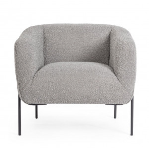MADLINE design fotel - szürke boucle