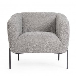 MADLINE design fotel - szürke boucle