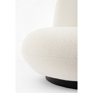 MARGOT design forgófotel - fehér boucle