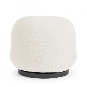 MARGOT design forgófotel - fehér boucle