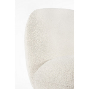 MARGOT design forgófotel - fehér boucle