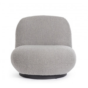 MARGOT design forgófotel - szürke boucle