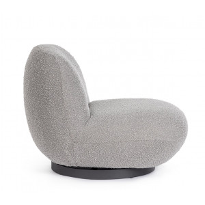 MARGOT design forgófotel - szürke boucle