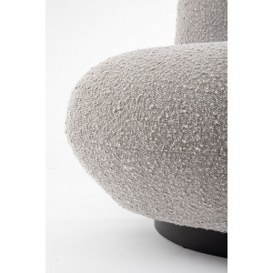 MARGOT design forgófotel - szürke boucle