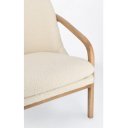 ELAIDE design fotel - fehér boucle