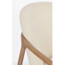 ELAIDE design fotel - fehér boucle