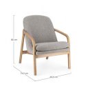 ELAIDE design fotel - szürke boucle