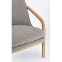 ELAIDE design fotel - szürke boucle