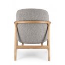 ELAIDE design fotel - szürke boucle