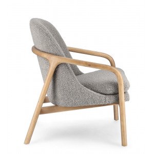 ELAIDE design fotel - szürke boucle