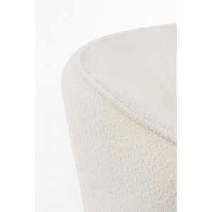 SAVRIL design fotel - fehér boucle