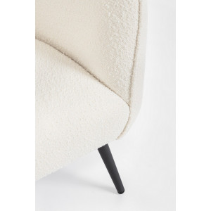 SAVRIL design fotel - fehér boucle