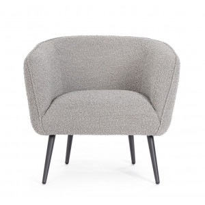 SAVRIL design fotel - szürke boucle