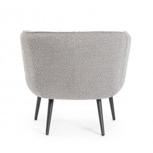SAVRIL design fotel - szürke boucle