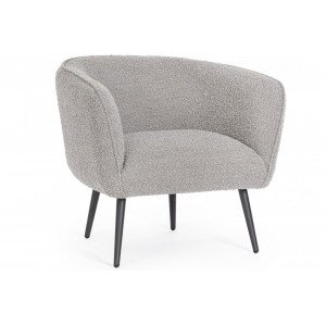SAVRIL design fotel - szürke boucle BIZZOTTO