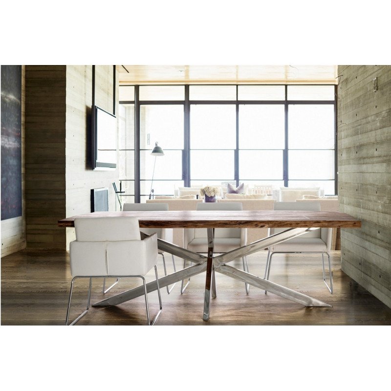 ARKANSAS modern akác étkezőasztal - 220cm