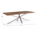 ARKANSAS modern akác étkezőasztal - 220cm