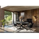 HASTINGS modern mangófa étkezőasztal - 130/200cm