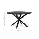 HASTINGS modern mangófa étkezőasztal - 130/200cm