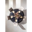 HASTINGS modern mangófa étkezőasztal - 130/200cm