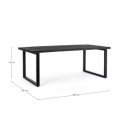 HASTINGS-II modern mangófa étkezőasztal - 160/200cm