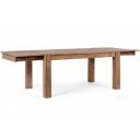 SALFORD tömör rózsafa étkezőasztal - 160-260cm/200-300cm