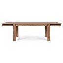 SALFORD tömör rózsafa étkezőasztal - 160-260cm/200-300cm