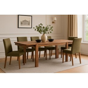 SALFORD tömör rózsafa étkezőasztal - 160-260cm/200-300cm BIZZOTTO