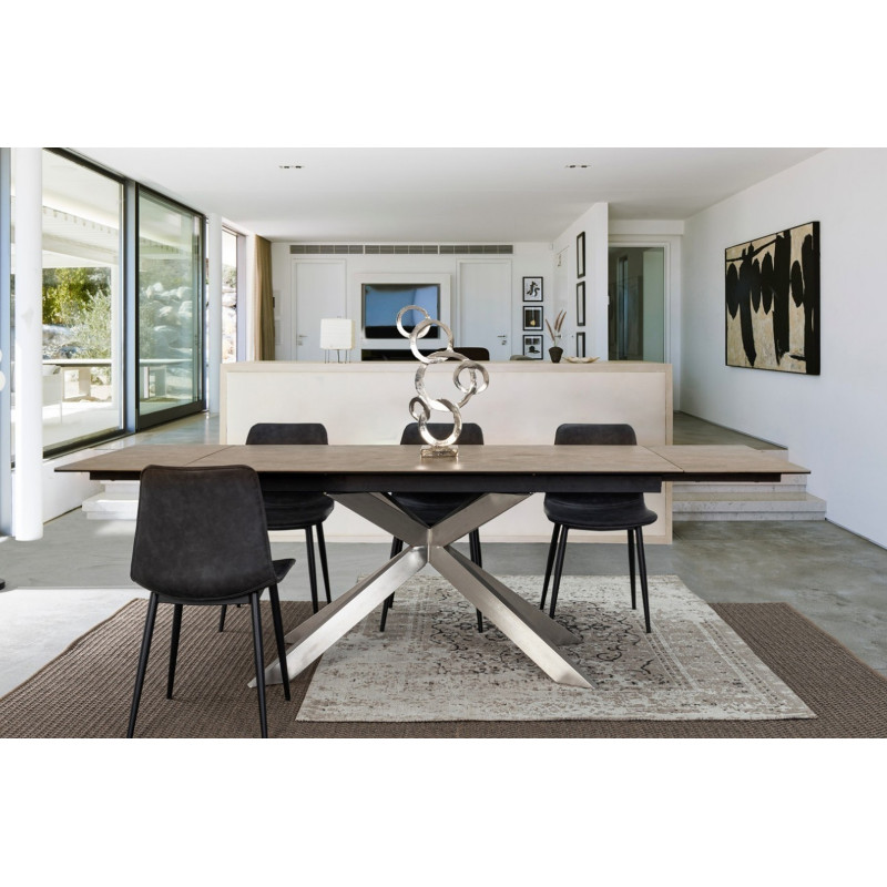 RANDEN design bővíthető kerámia étkezőasztal - 160-240cm