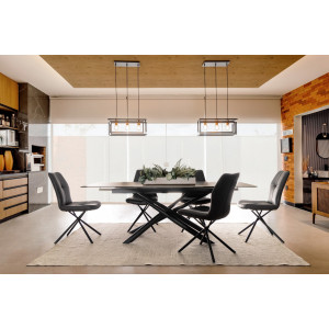 SEYFERT design bővíthető kerámia étkezőasztal - 160-220cm