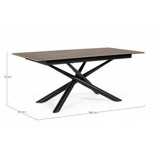 SEYFERT design kerámia étkezőasztal - 180cm