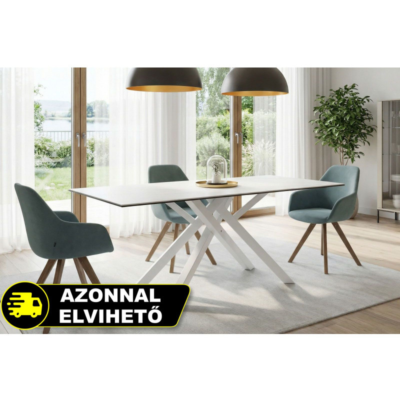 SEAN design kerámia étkezőasztal - 180cm - fehér