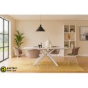 SEAN design kerámia étkezőasztal - 180cm - fehér