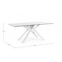 SEAN design kerámia étkezőasztal - 180cm - fehér