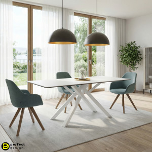 SEAN design kerámia étkezőasztal - 180cm - fehér