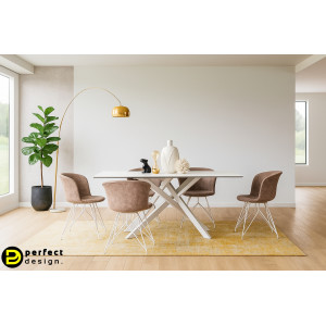 SEAN design kerámia étkezőasztal - 180cm - fehér