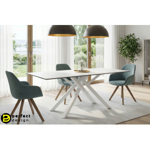 SEAN design kerámia étkezőasztal - 180cm - fehér