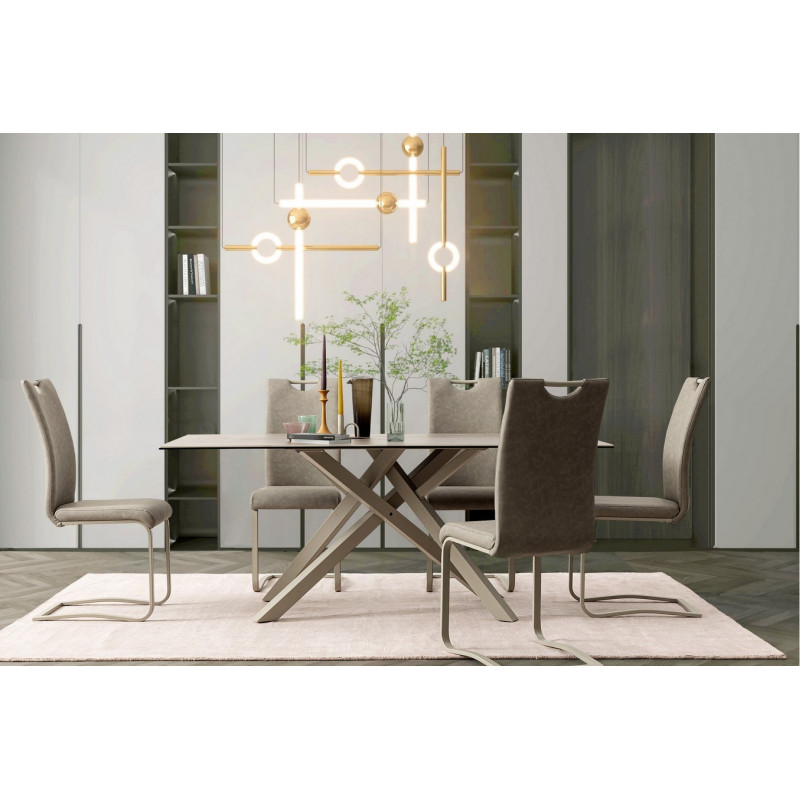 SEAN design kerámia étkezőasztal - 180cm - taupe