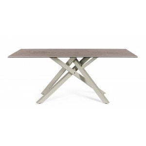 SEAN design kerámia étkezőasztal - 180cm - taupe