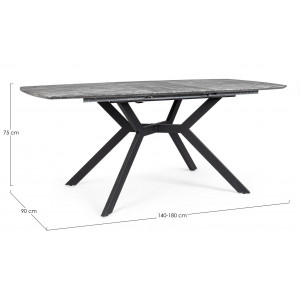 DOMINIK modern bővíthető étkezőasztal - 140-180cm