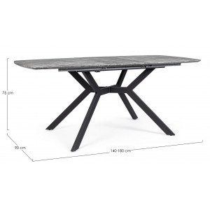 DOMINIK modern bővíthető étkezőasztal - 140-180cm