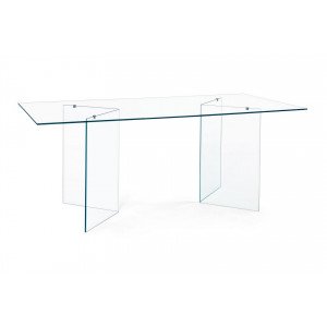 IRIDE design üveg étkezőasztal - 180cm