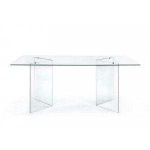 IRIDE design üveg étkezőasztal - 180cm