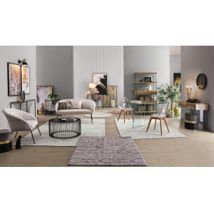 IRIDE design kerek üveg étkezőasztal - 130cm