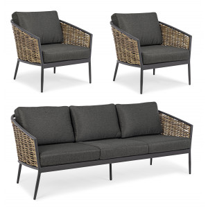 MARIBELA prémium kültéri szett - szürke/antracit