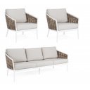 MARIBELA prémium kültéri szett - beige/fehér