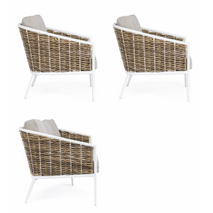 MARIBELA prémium kültéri szett - beige/fehér