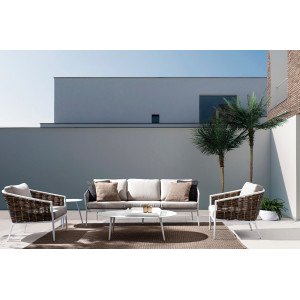 MARIBELA prémium kültéri szett - beige/fehér BIZZOTTO