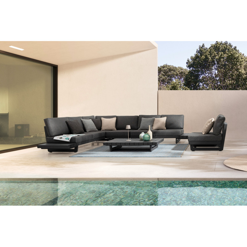 INFINITY prémium kültéri kanapé - szürke/antracit